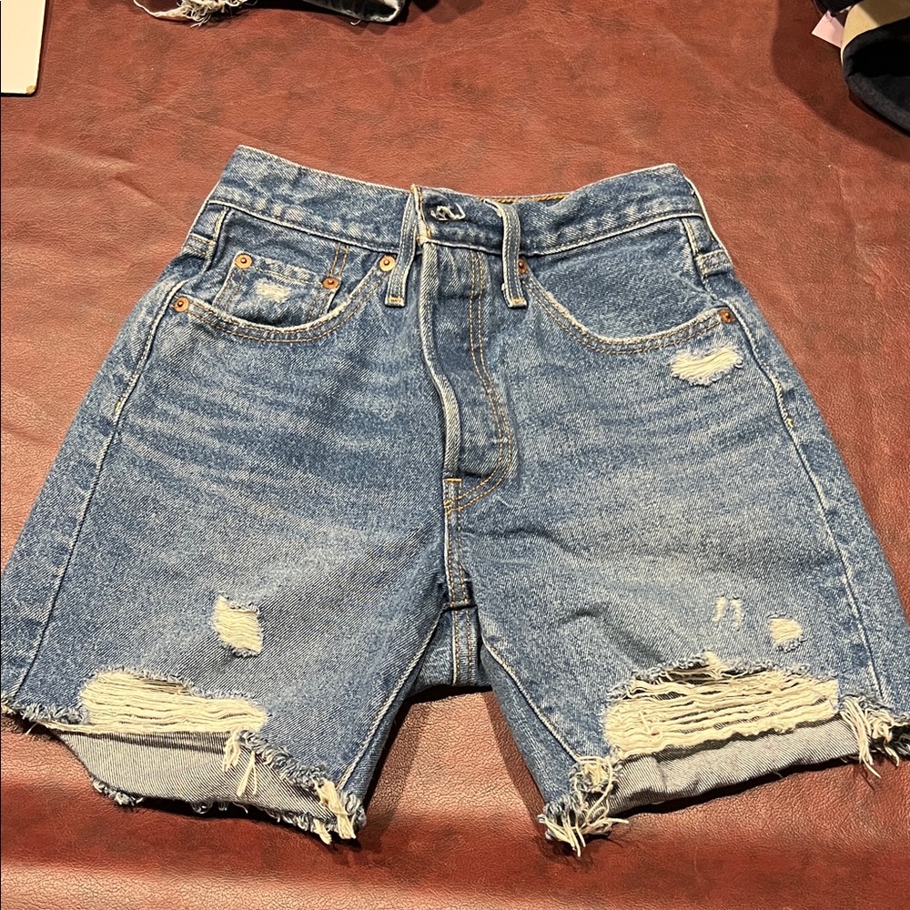 Levi's 501 Blue Denim jorts